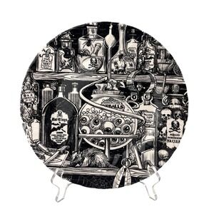 Royal Wessex Halloween Potions Eyeball Dinner Plate 10" NEW NWOT Apothecary